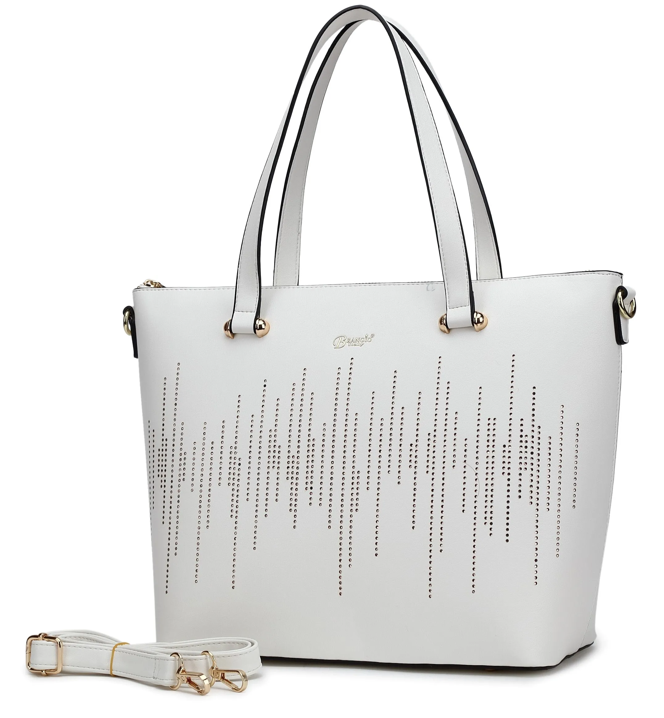 Classic Proportion Rainy Night Vegan Leather Tote Bag