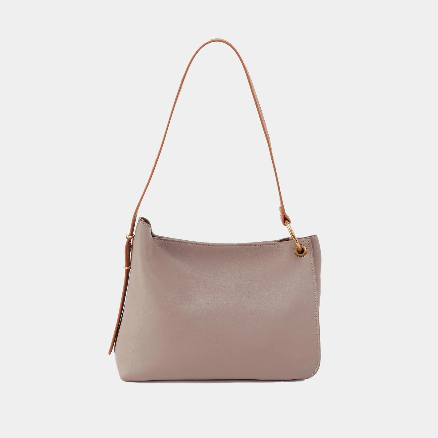 Rayna Shoulder Bag in Double-Faced Leather - Warm Adobe Modern Aesthetic Functional Carry