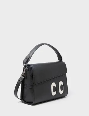 Anastasio Mini Crossbody Handbag Black Leather - Look Up ?? Elegant Outline
