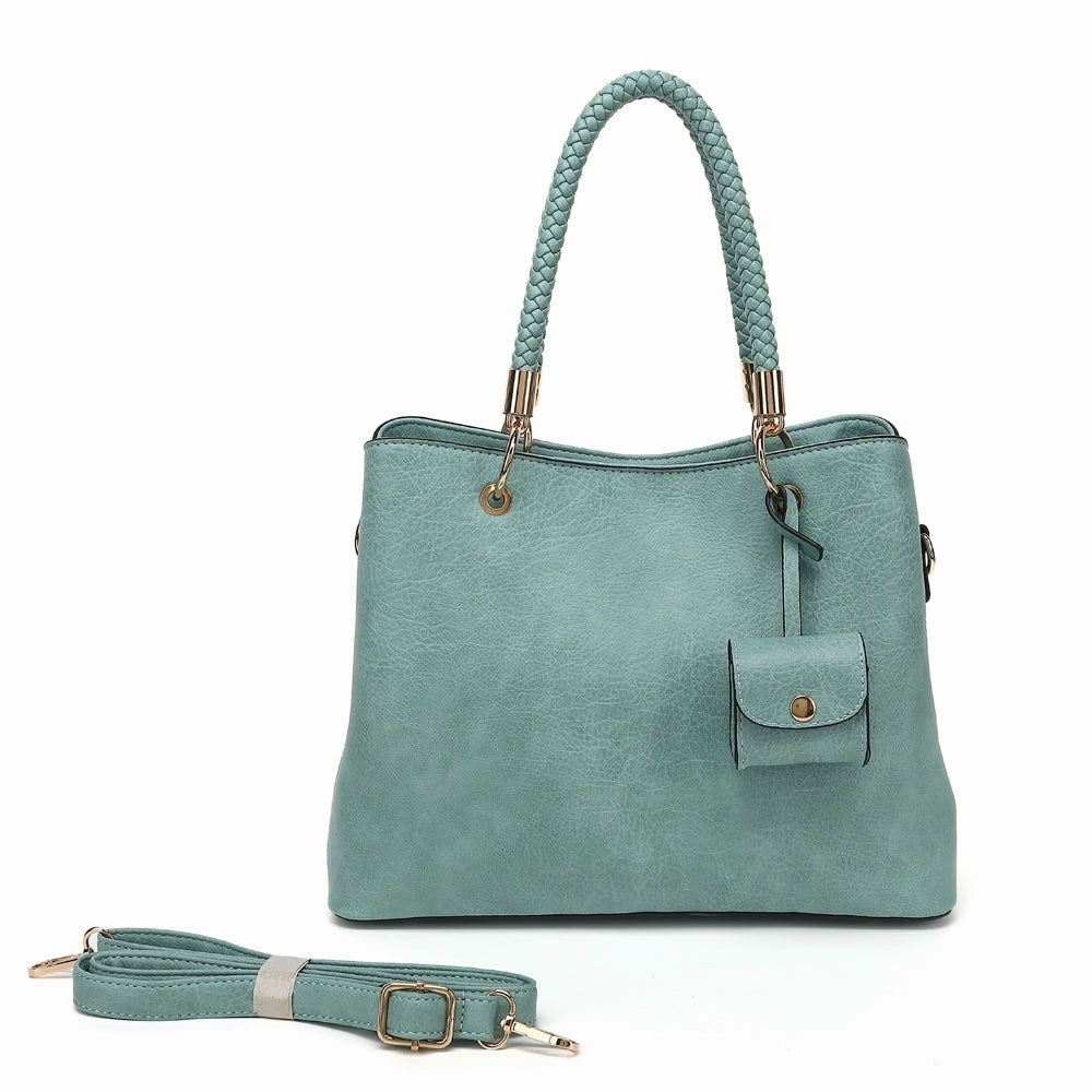 PU LEATHER SATCHEL W/ air pod case 2812C Business Travel