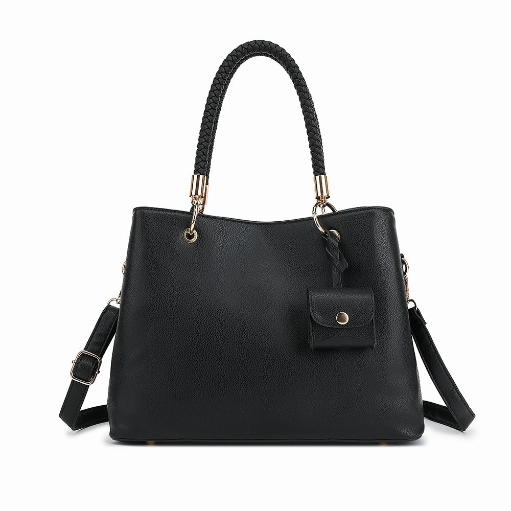 PU LEATHER SATCHEL W/ air pod case 2812C Functional Style