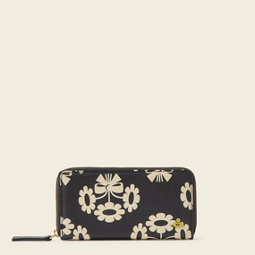 Forget Me Not Wallet - Posey Flower Midnight Casual Companion Comfort Style