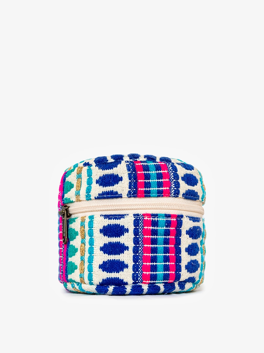 Fashion Finish Ansley Round Cosmetic Pouch/Bag