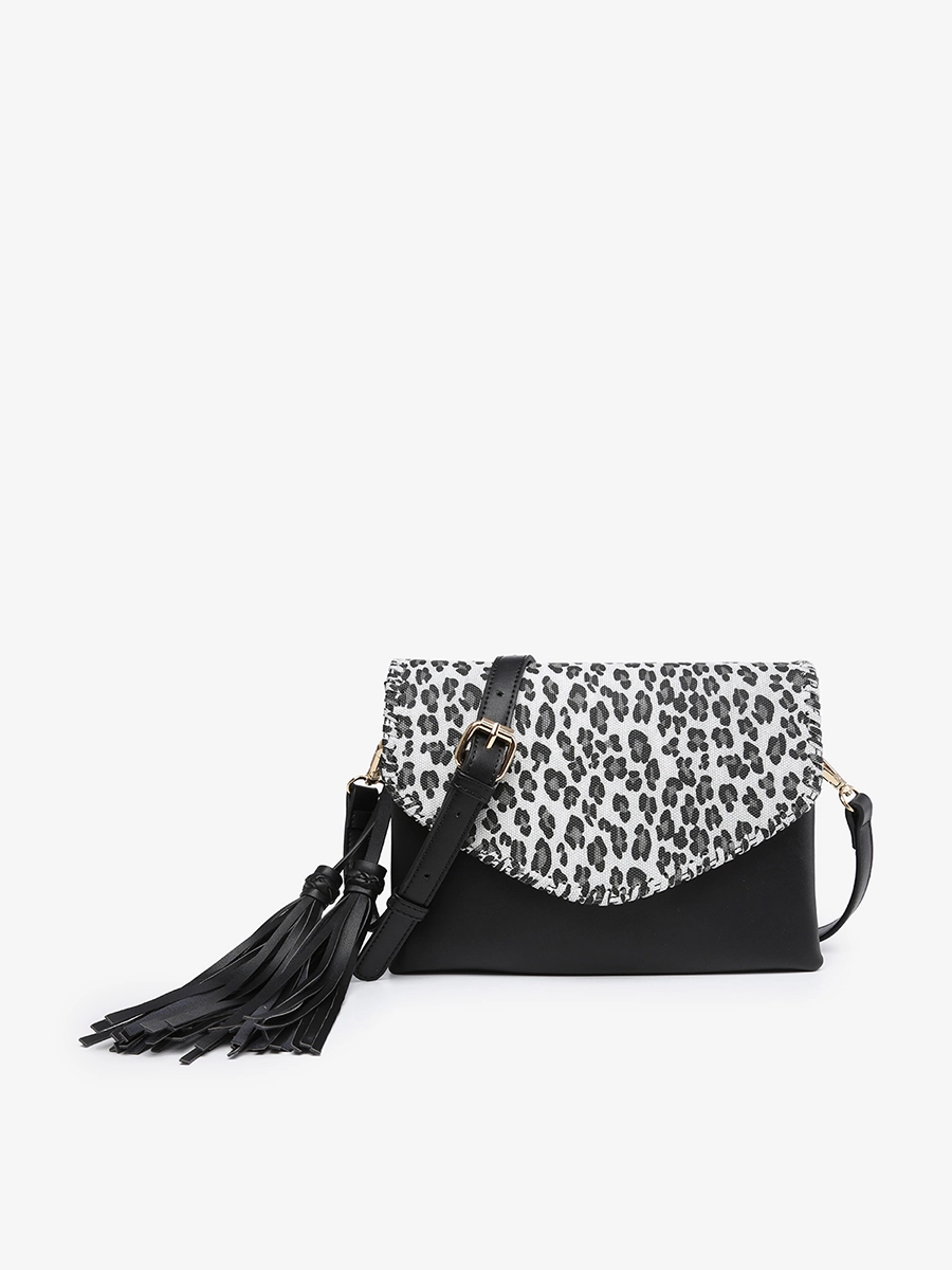 Sloane Vegan Faux Canvas Crossbody Luxe Finish