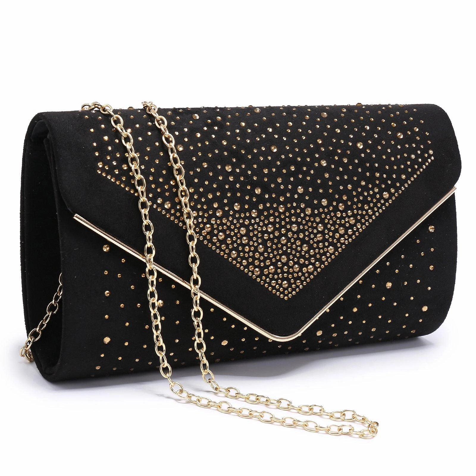 Night Out Compact Storage Envelope Shining Rhinestone Clutch Purses for Party Wedding Purse Dasein
