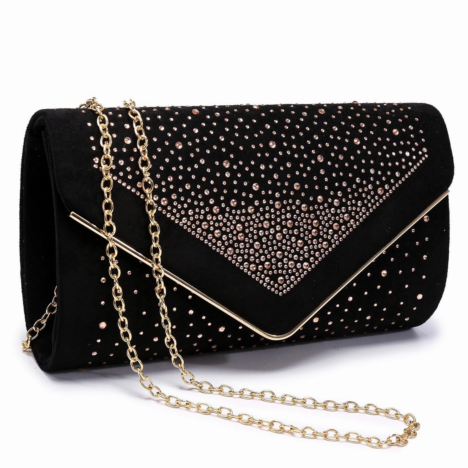 Envelope Shining Rhinestone Clutch Purses for Party Wedding Purse Dasein Refined Accessory