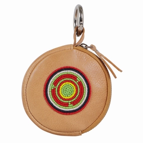 Urban Essential Leather Beaded Pouch Charm