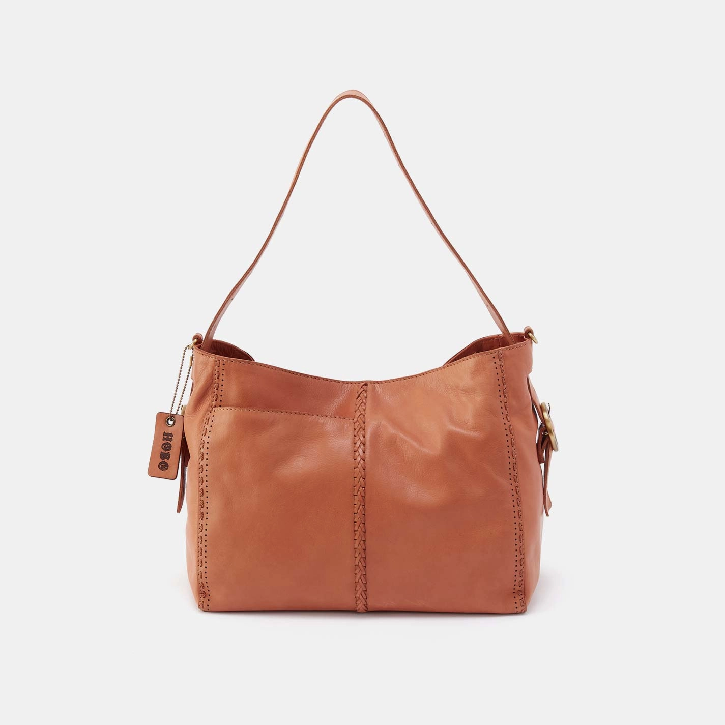 Render Shoulder Bag in Washed Leather - Harvest Wheat Functional Companion