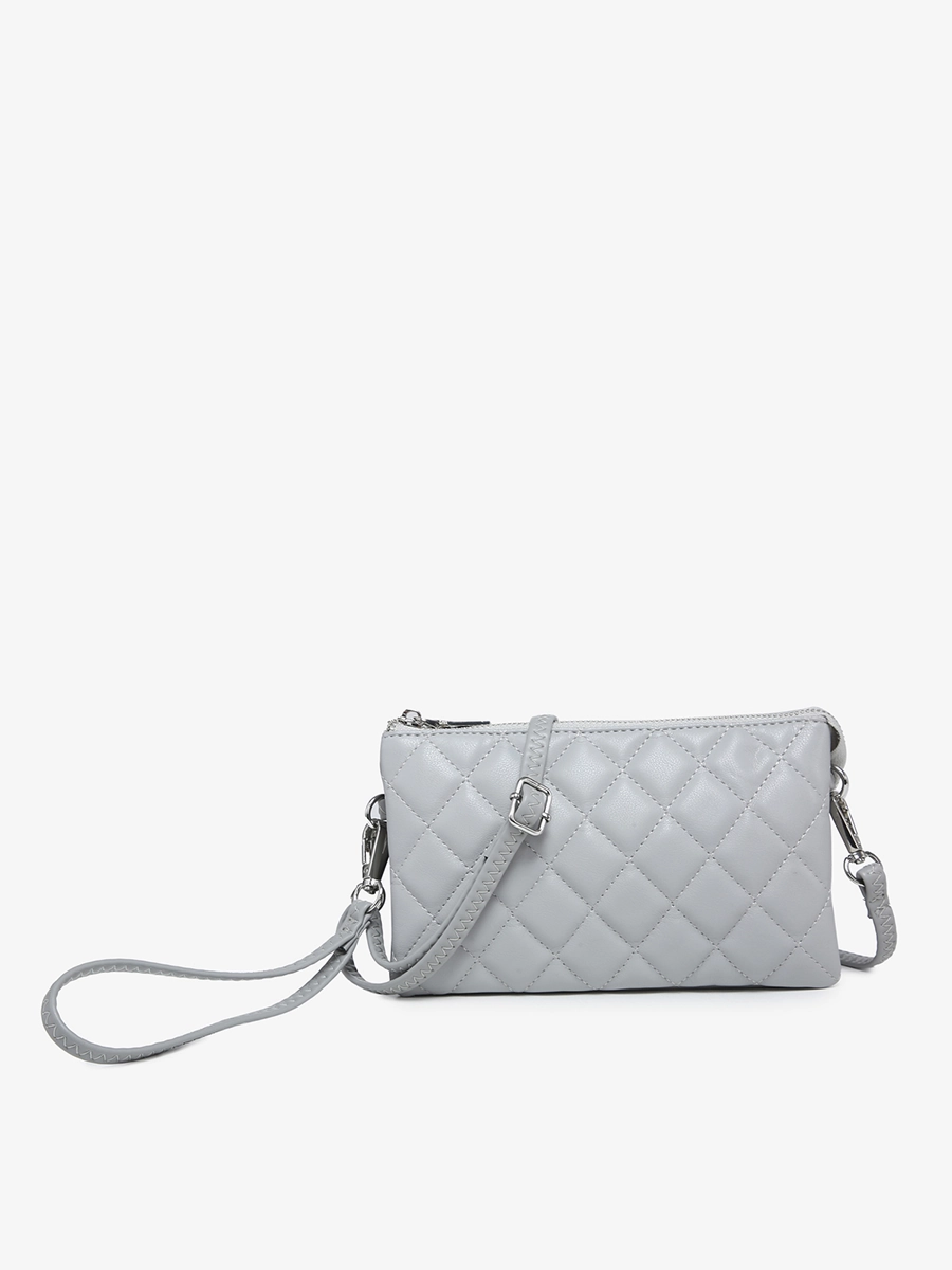 Riley Vegan Quilted Crossbody Compact Elegance Fashion Refinement