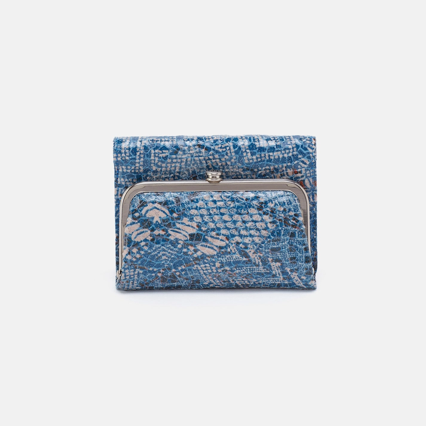 Robin Compact Wallet In Printed Leather - Boho Bandana Effortless Organizer City Adventure