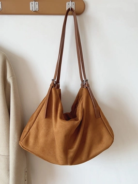 Everyday Essential Urban Everyday Elena Handbags Soft Suede Shoulder Bag