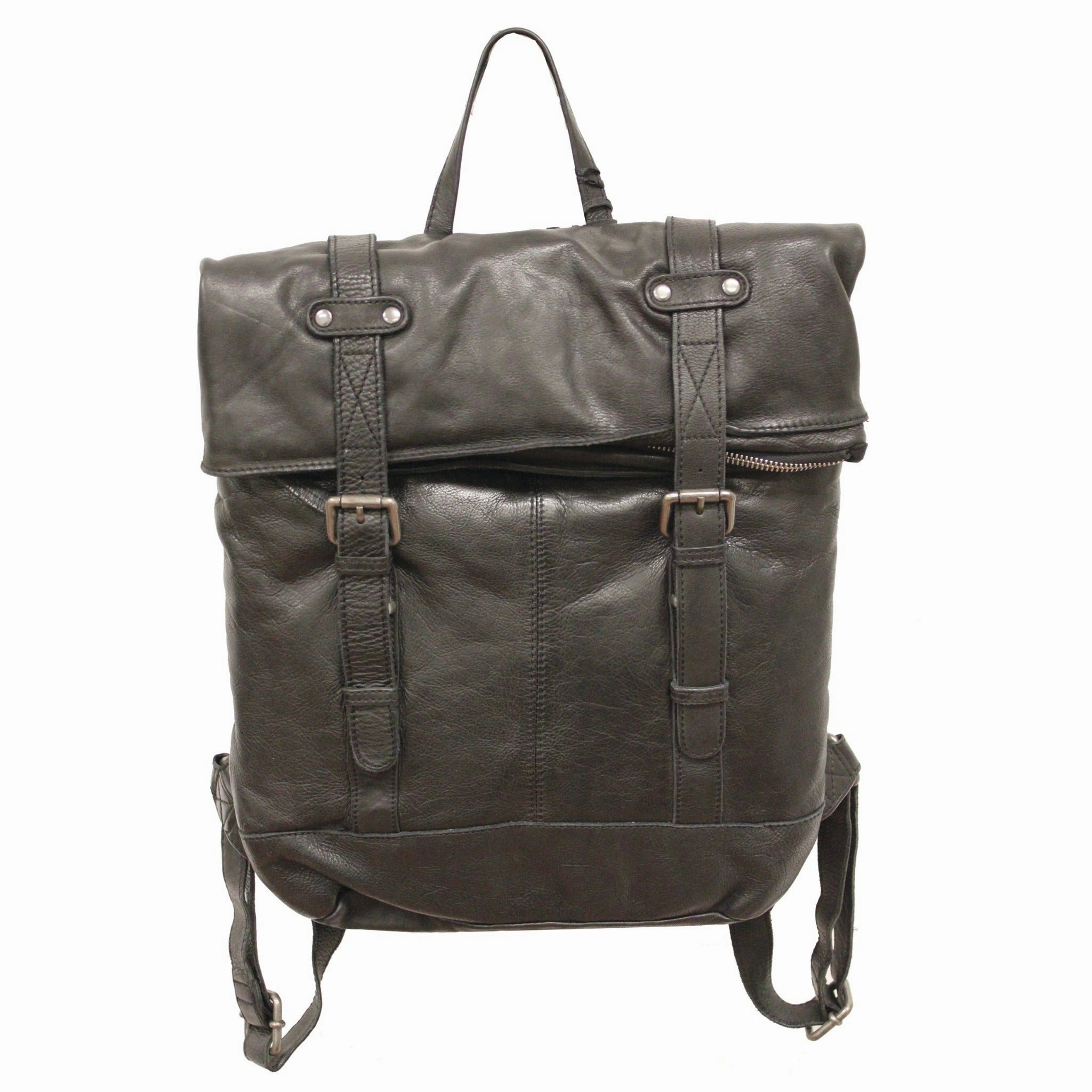 Barcelona Leather Backpack Comfort Function Compact Versatility