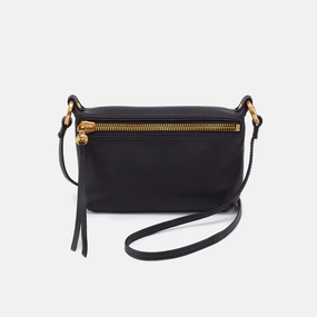 Run About Crossbody In Pebbled Leather - Black Strong and durable materials built to last Perfect size to fit just the essentials without extra bulk
