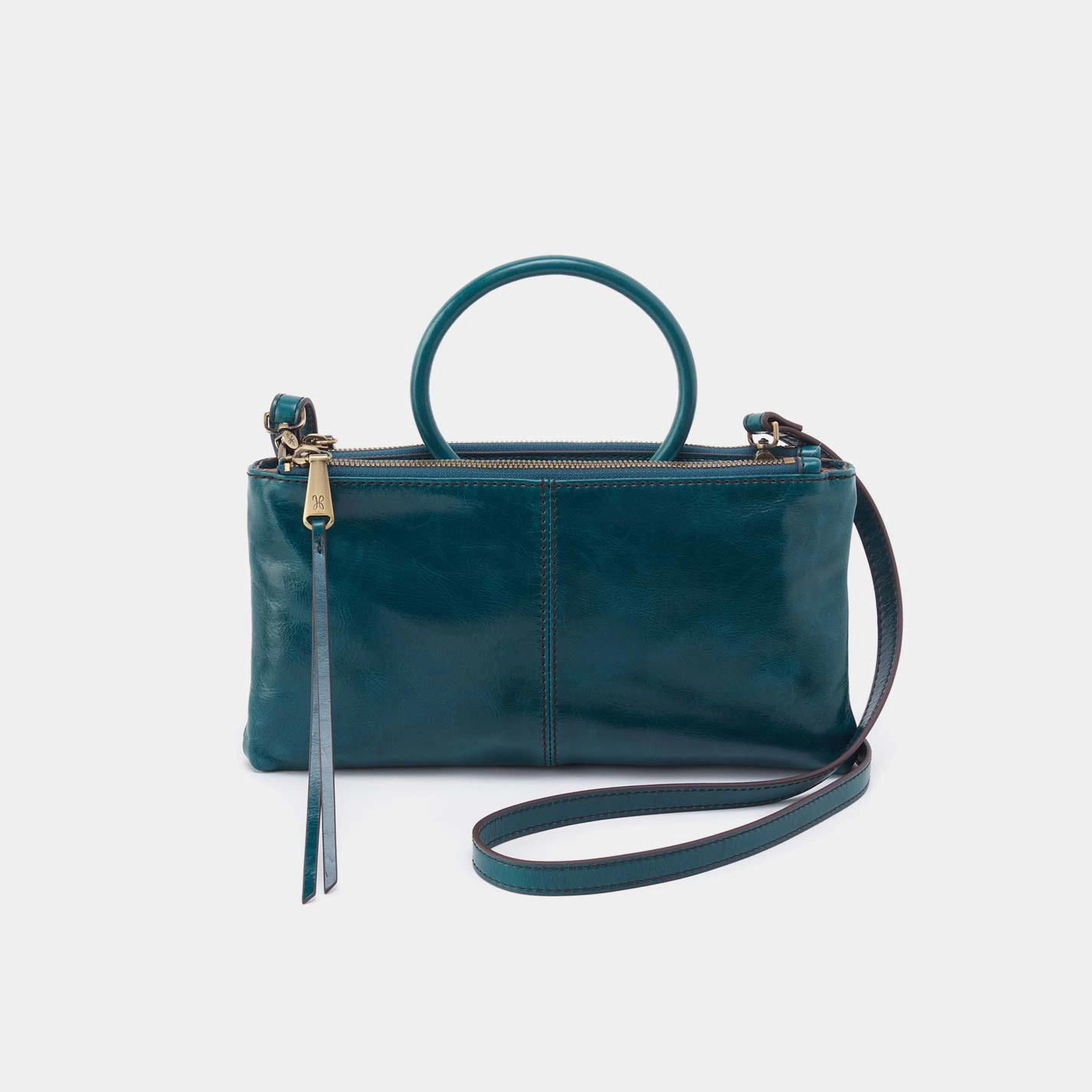 Sable Crossbody in Polished Leather - Wild Bluegrass Functional Travel
