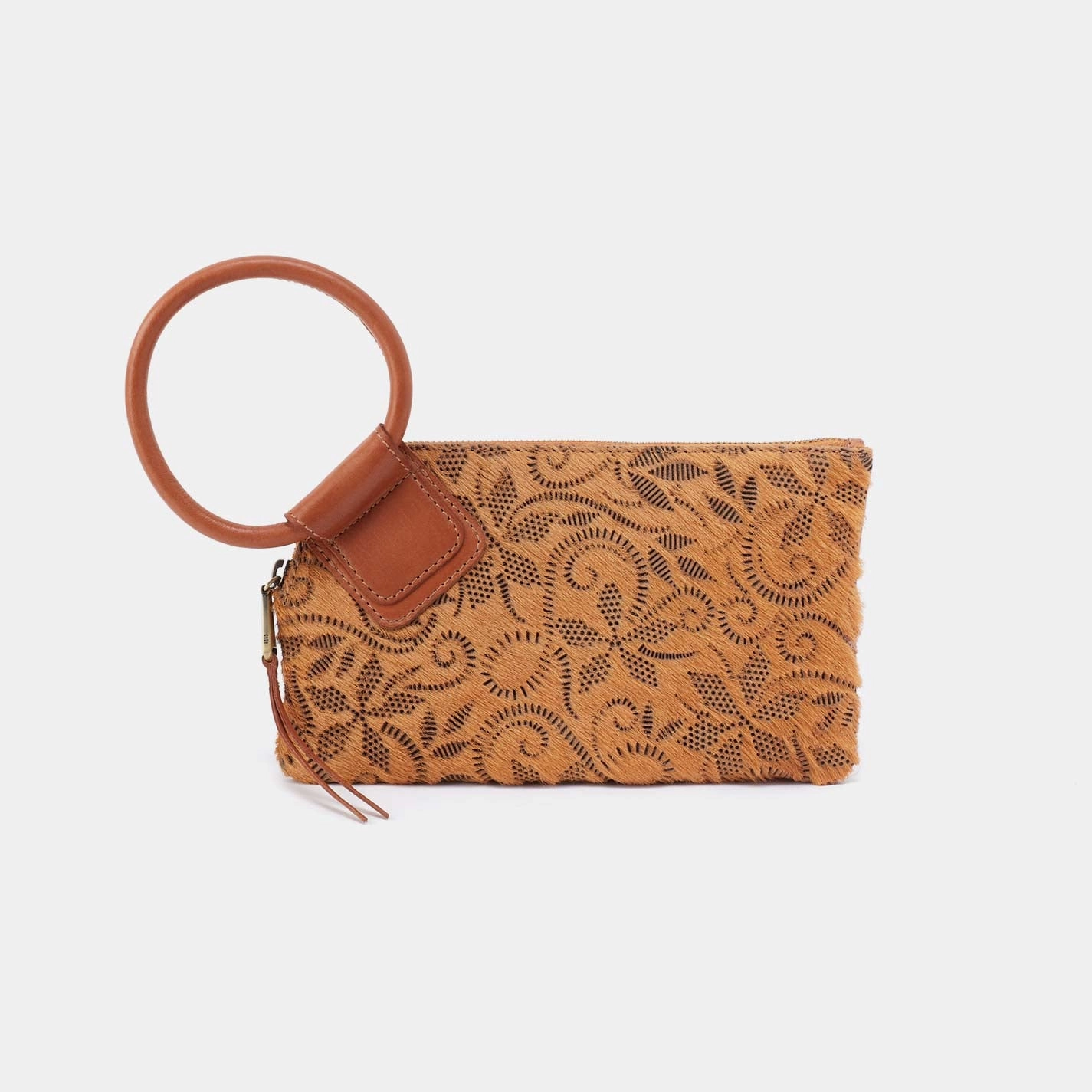 Outdoor Explorer Timeless Function Sable Wristlet in Hair-On Leather - Harvest Wheat Hair-On