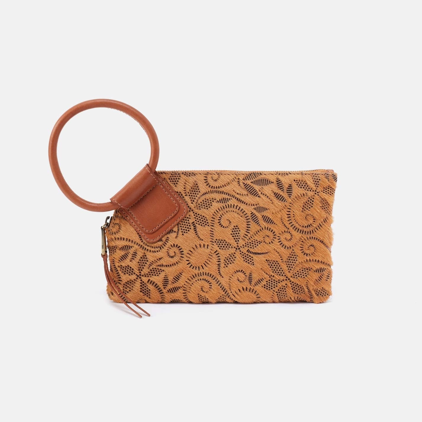 City Fashion Sable Wristlet in Hair-On Leather - Harvest Wheat Hair-On