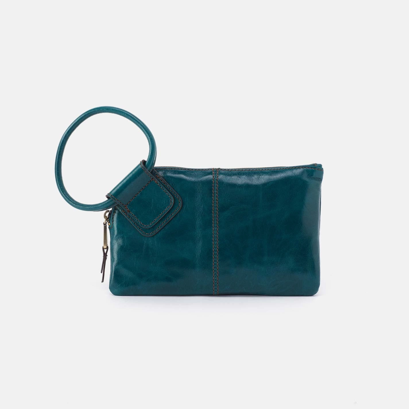 Luxe Finish Sable Wristlet in Polished Leather - Wild Bluegrass