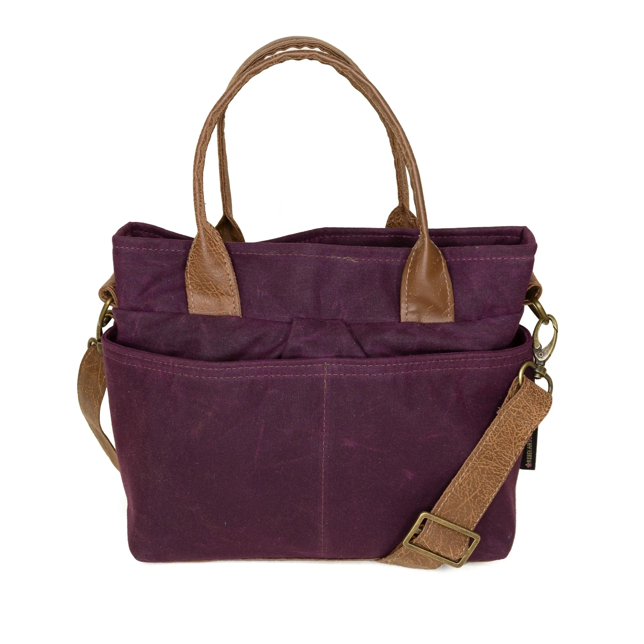Sophisticated Lifestyle Everyday Function Sarah Premier: Eggplant Waxed Canvas