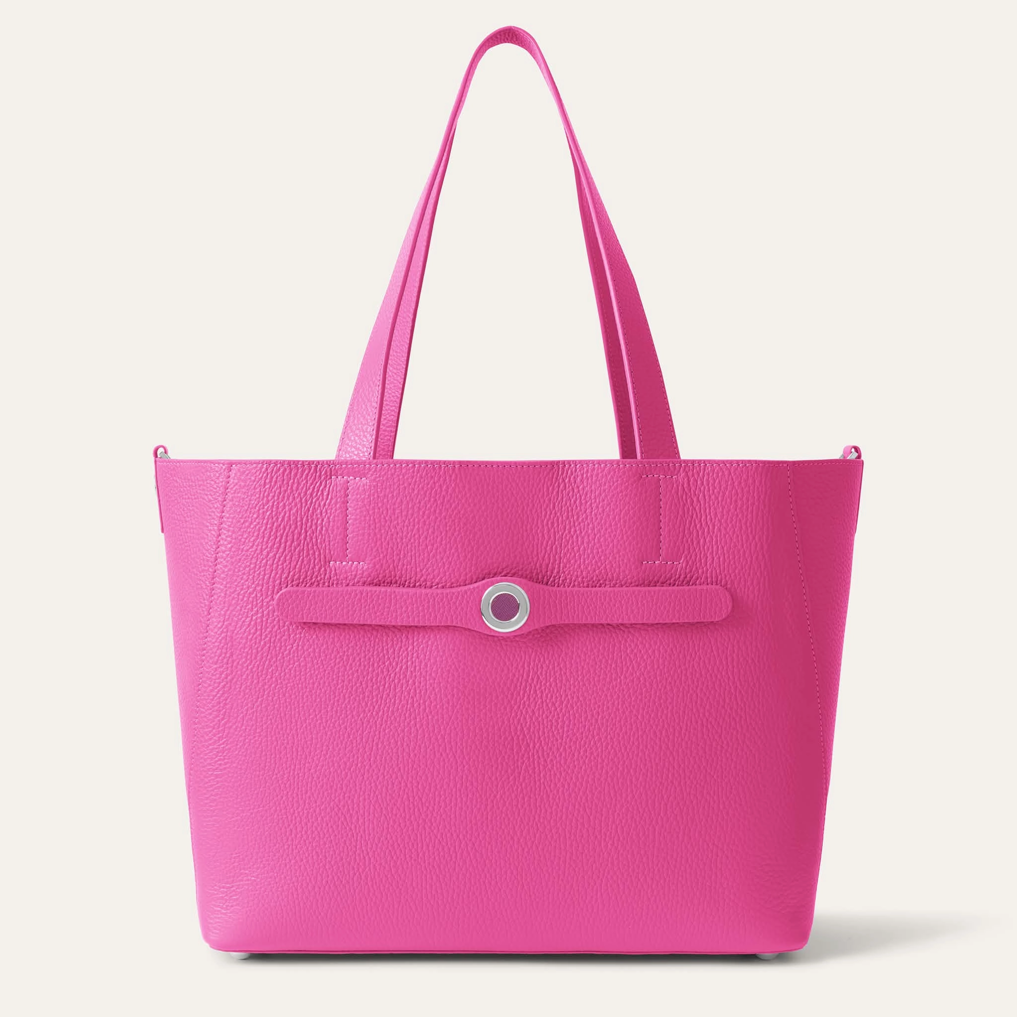 Sarah Tote | Pink Kiss with Silver hardware Stylish Travel