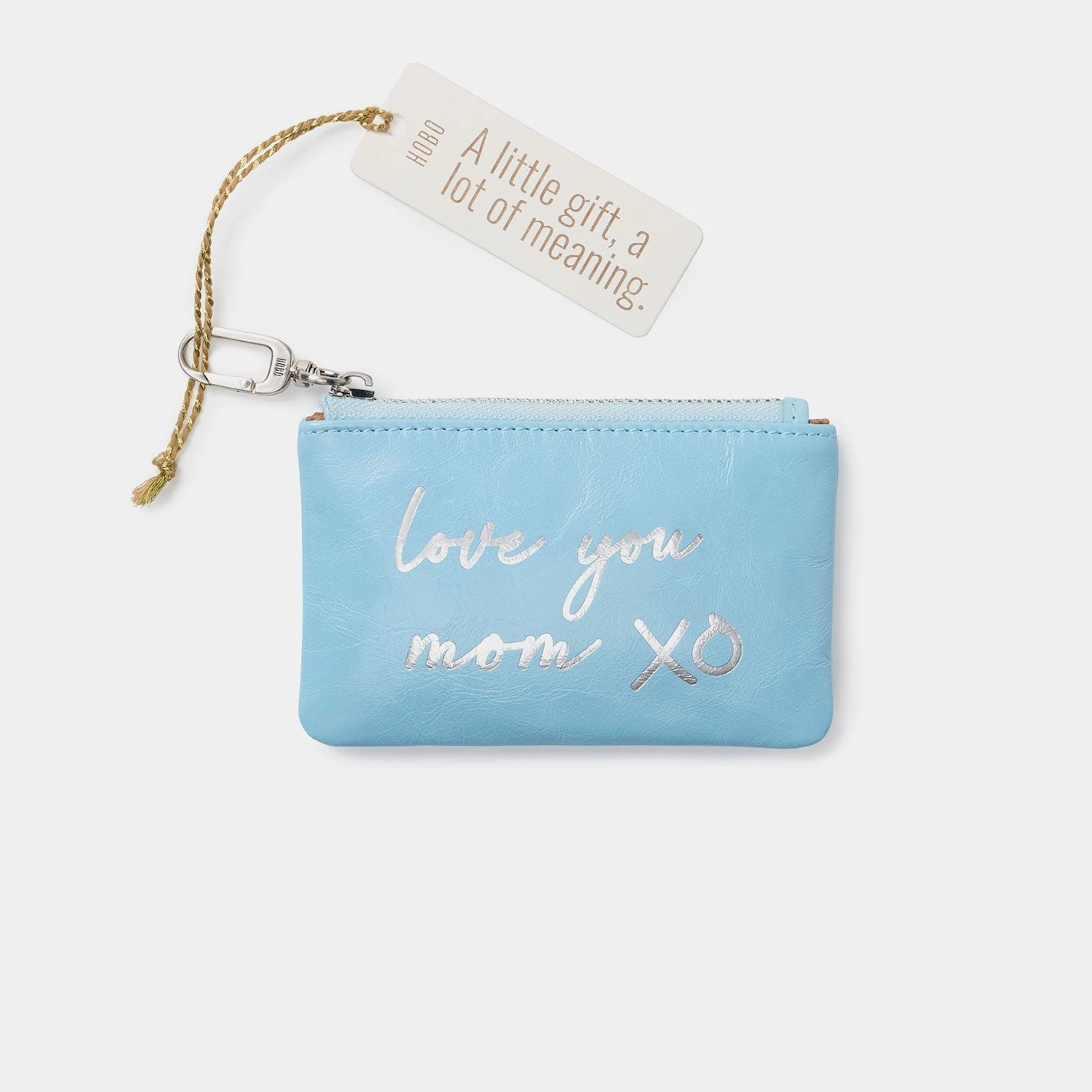 Sentiment Pouch In Polished Leather - Stratosphere Love You Daily Essential