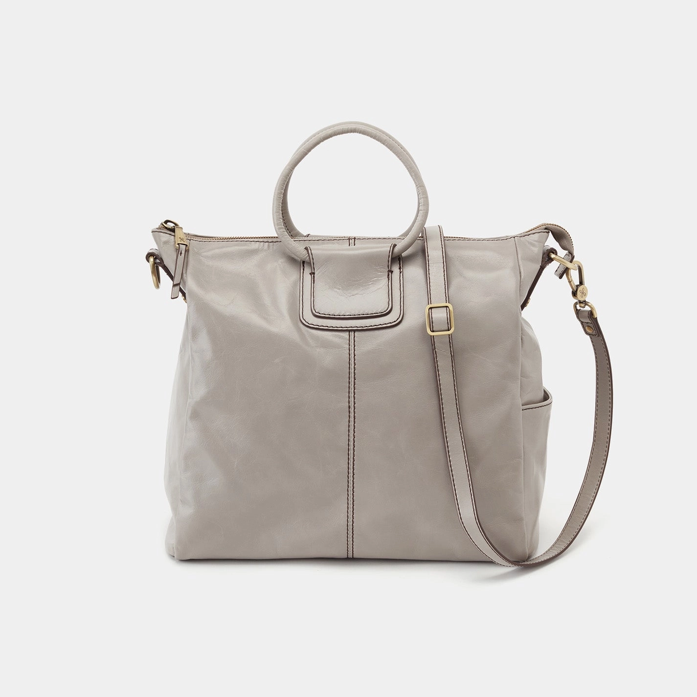 ethical fashion Sheila Large Satchel in Polished Leather - Driftwood