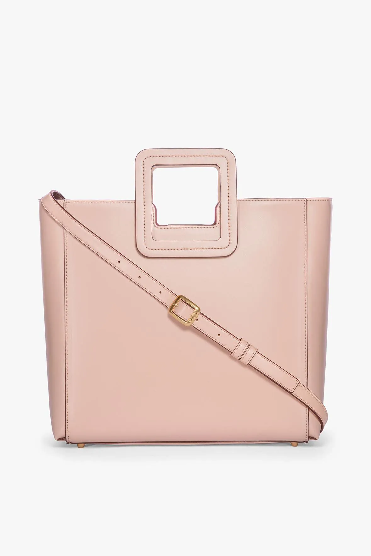 Foldable Storage SHIRLEY LEATHER BAG | BLUSH