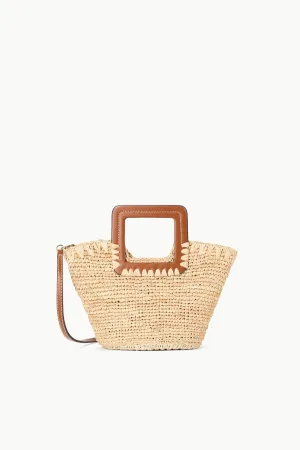 SHIRLEY RAFFIA MINI BUCKET | NATURAL TAN Bold color handbag Style Fusion