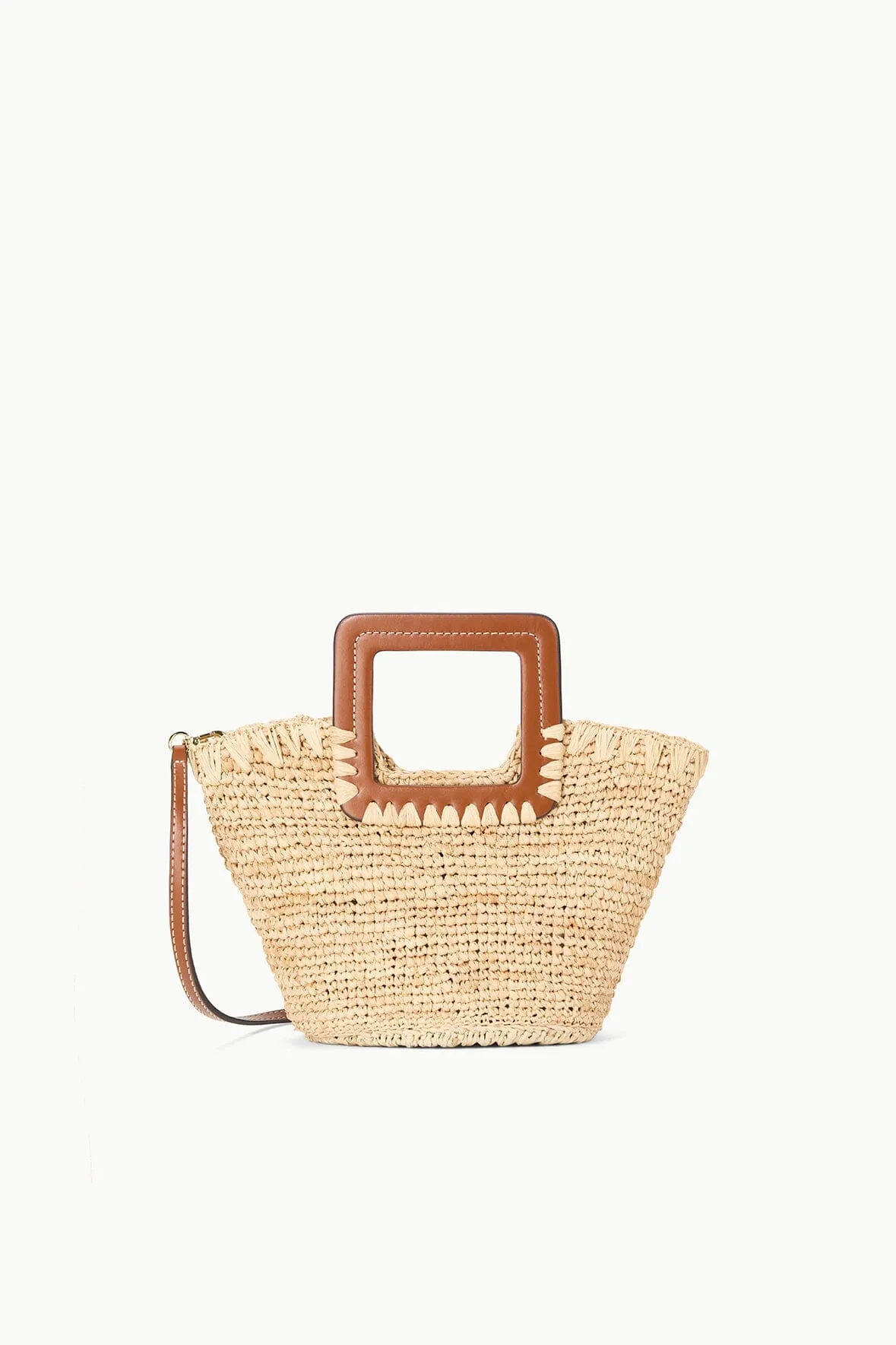SHIRLEY RAFFIA MINI BUCKET | NATURAL TAN Bold color handbag Style Fusion