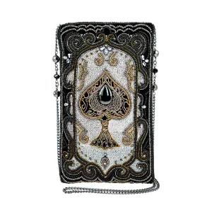 Silver Spade Crossbody Phone Bag Professional Look