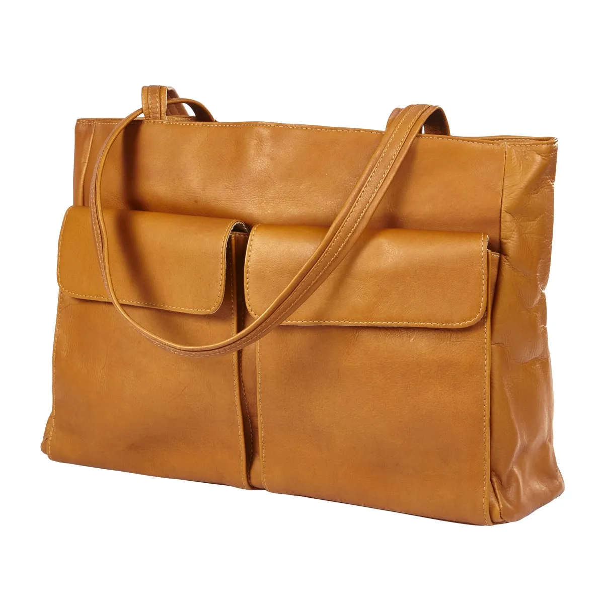 Outdoor functionality Urban Journey Two Pocket Leather Tote