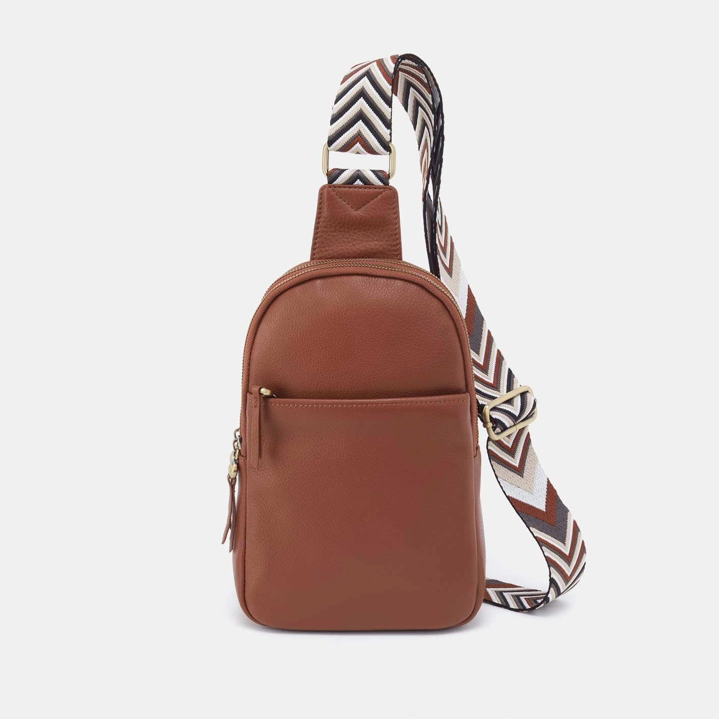 Cass Sling in Pebbled Leather - Bridle Brown Easy Match Trendy City Outfit