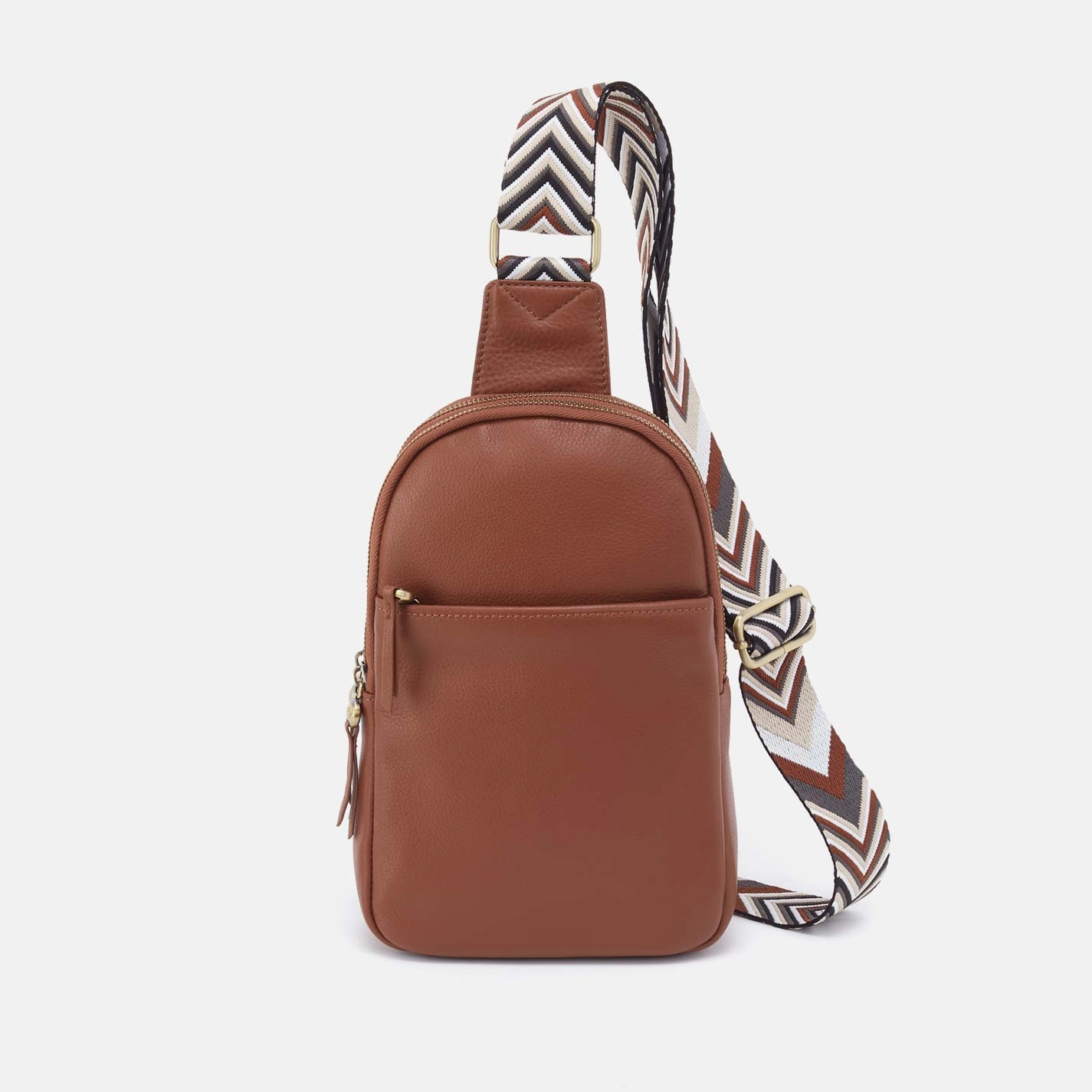 Secure Closure Urban Comfort Cass Sling in Pebbled Leather - Bridle Brown