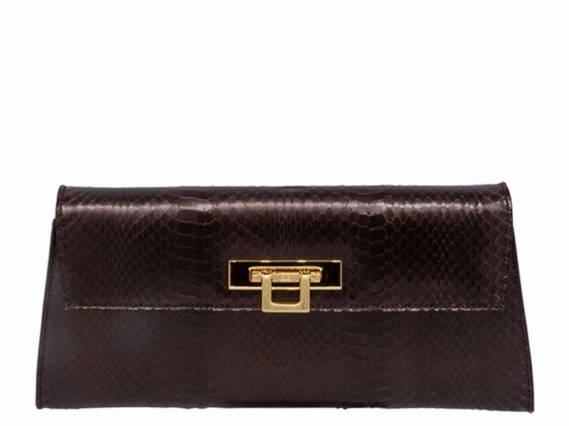 Effortless Organizer Outdoor Explorer Fonteyn Clutch Snakeskin - Metallic Brown