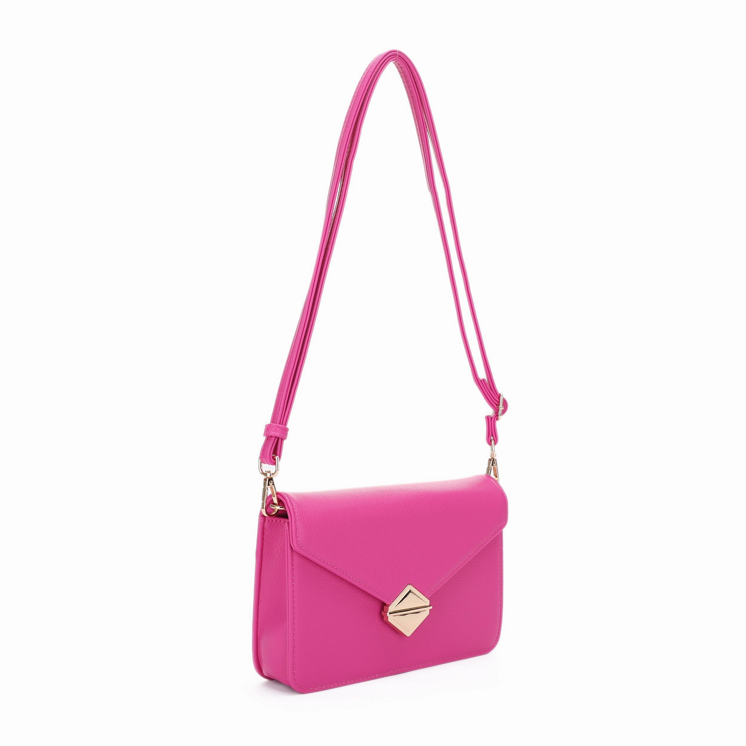 Versatile Organizer Urban Everyday Hila Metal Hardware Envelope Flap Crossbody Bag