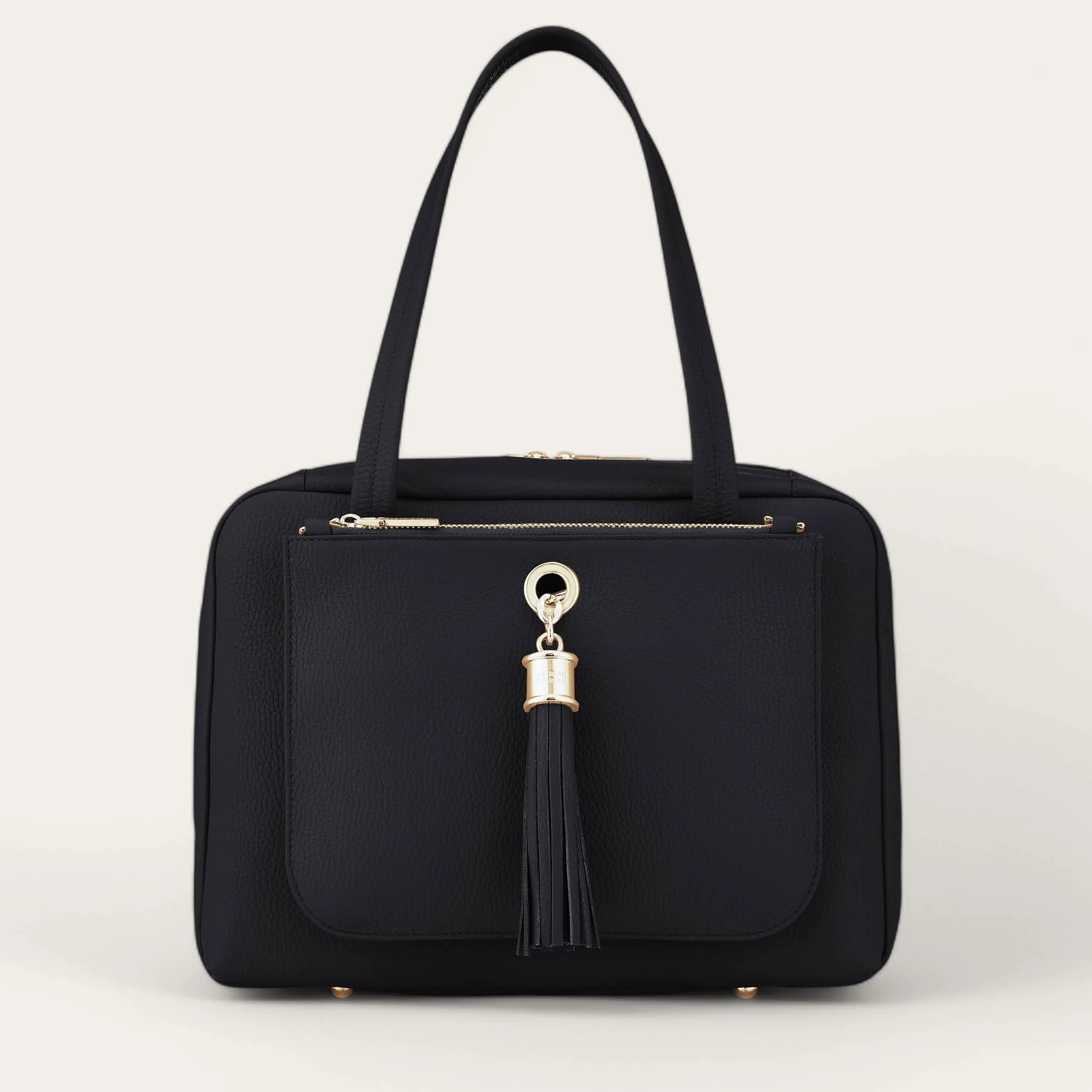 Jessica Shoulder Bag | Black with Gold hardware Simple Gear Minimalist Aesthetic