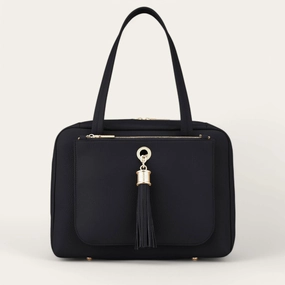 Jessica Shoulder Bag | Black with Gold hardware Practical Everyday Lightweight Carry