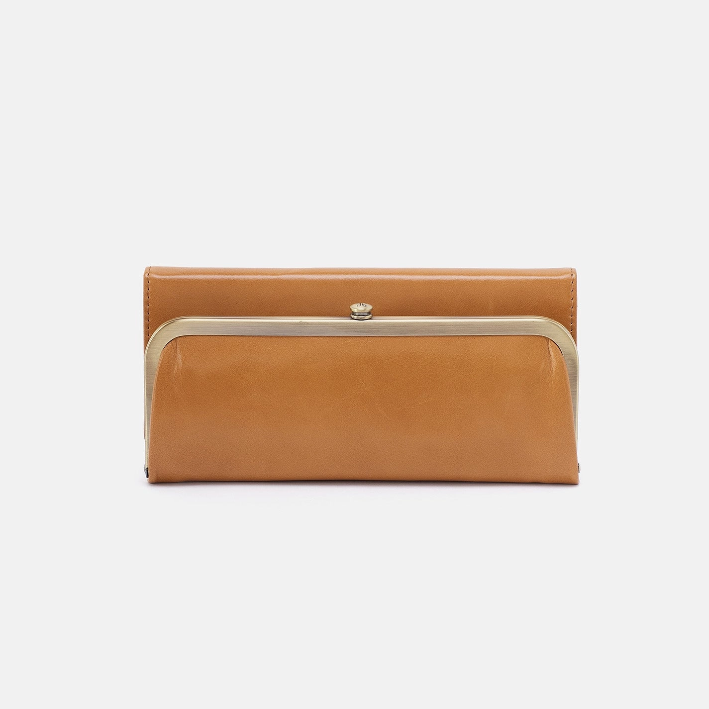 Rachel Continental Wallet in Polished Leather - Natural Easy Access