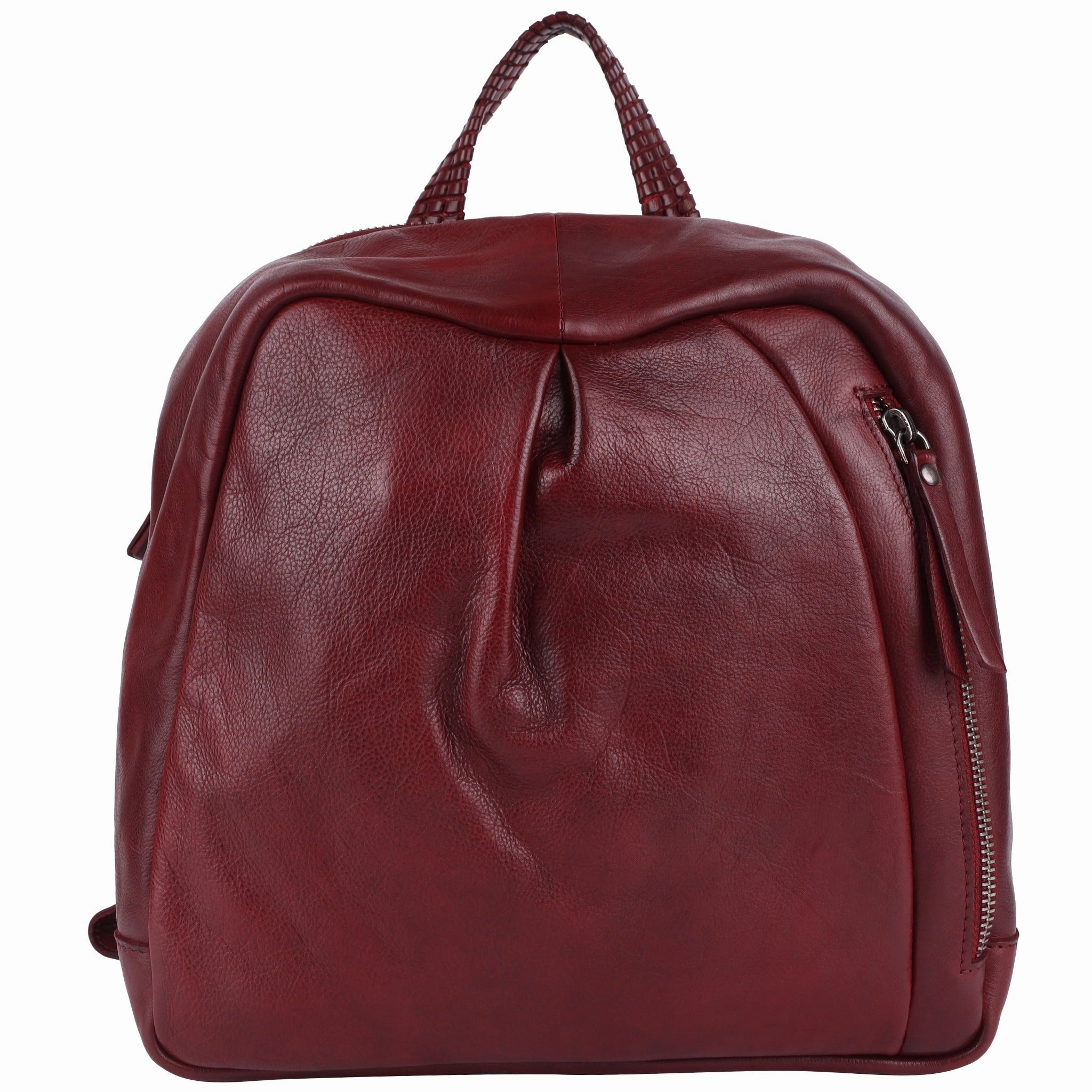 Secure Closure Sussex Leather Backpack