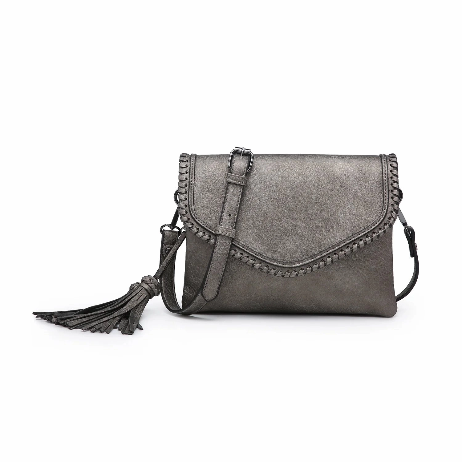 Everyday Fashion Minimal Style Sloane Flapover 3-Compartment Crossbody Shoulder Bag