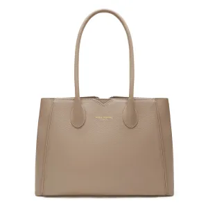 Honor?? Cloe taupe calfskin leather handbag Minimal waste Versatile Choice