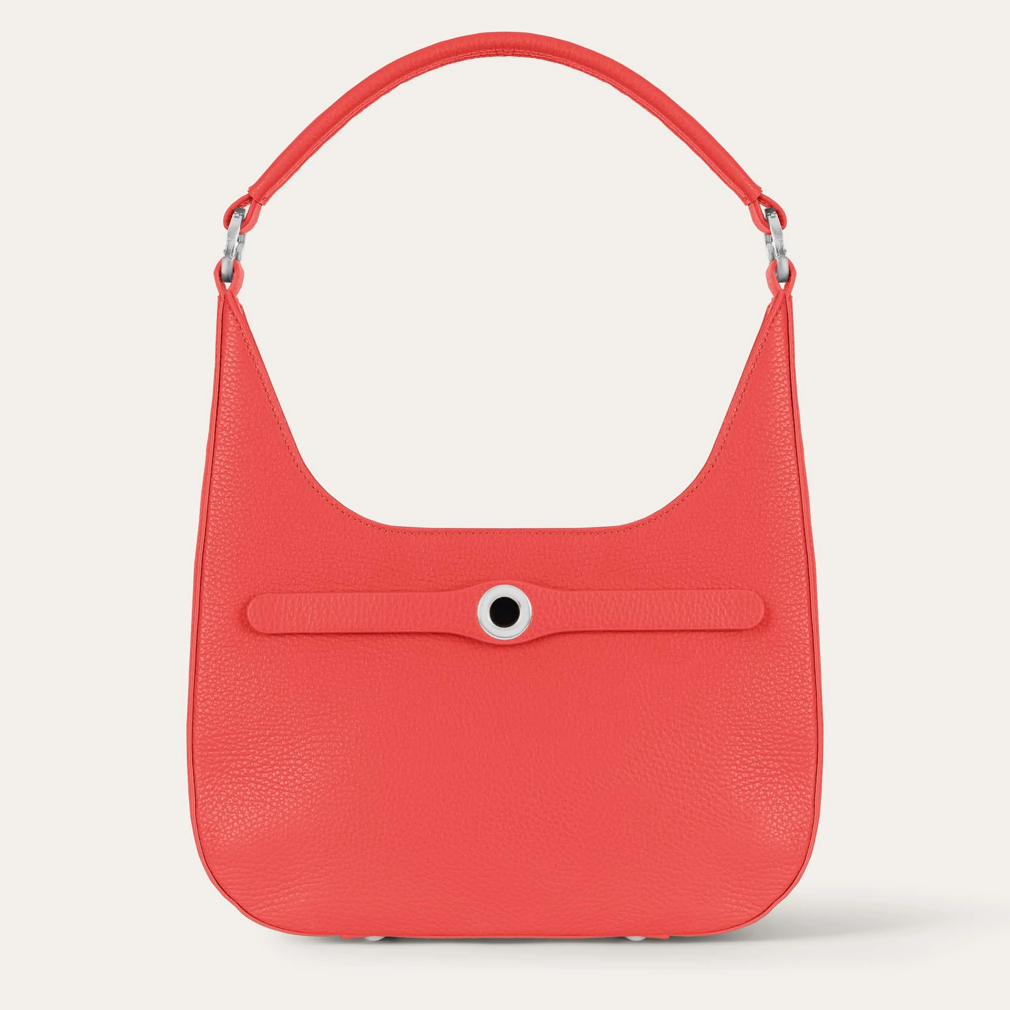 Florence Shoulder Bag | Coral with Silver hardware Smart Carry