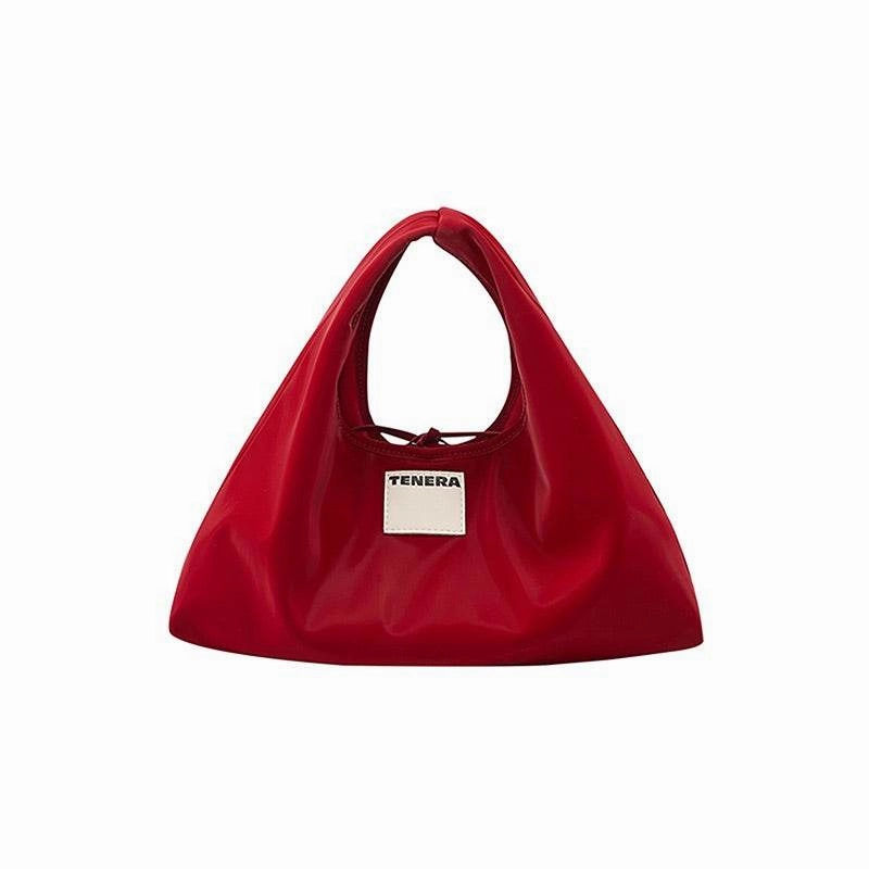 Everyday Durability (Red Velvet)Classic Hobo Bag - TENERA Velvet Collection