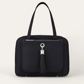 Jessica Shoulder Bag | Black with Silver hardware Effortless Chic