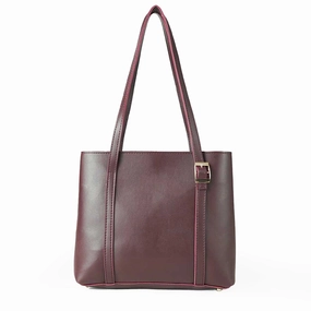 Ample Bag Maroon Premium Leather