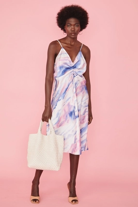 Work Utility Jayley Cream Hand Knitted Leather Tote Bag with Matching Purse Cream PBG25A-D02