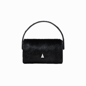 Weekend Companion premium design Black Calf Hair La Pochette