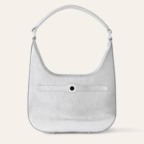 Trendy Look Florence Shoulder Bag | Metallic Silver with Silver hardware
