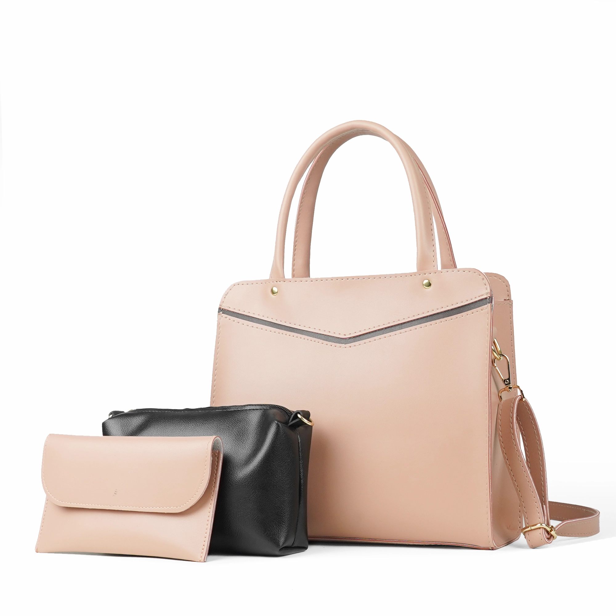 Smart set of 3 Bag peach Premium Quality