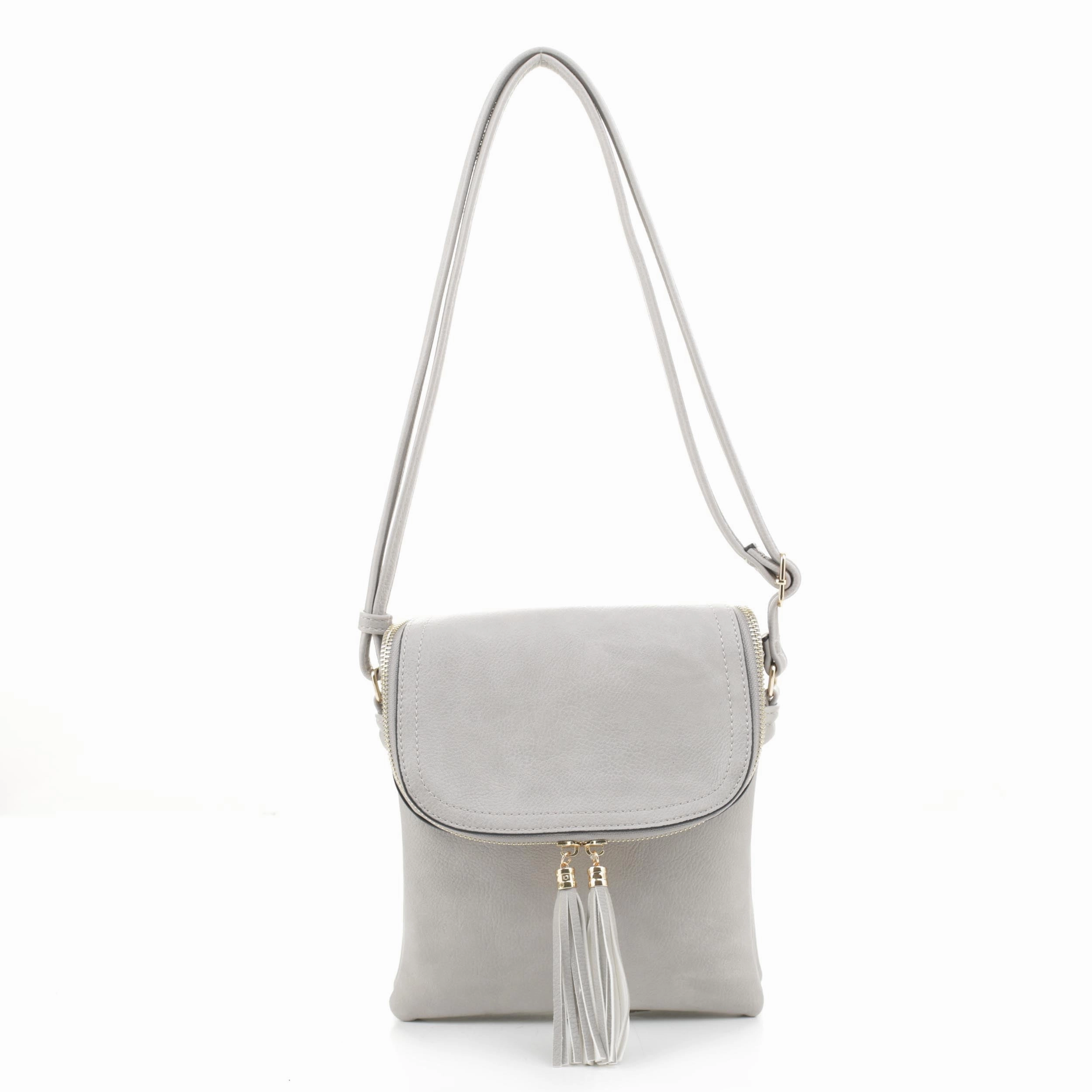 Thalia Double Tassel Flap Crossbody Elegant Durability