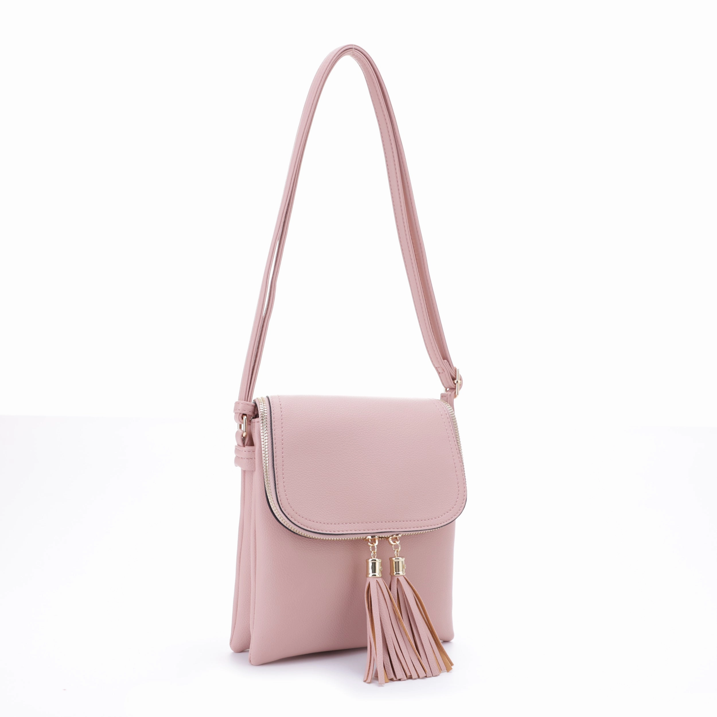 Thalia Double Tassel Flap Crossbody Compact Functionality Outdoor Simplicity